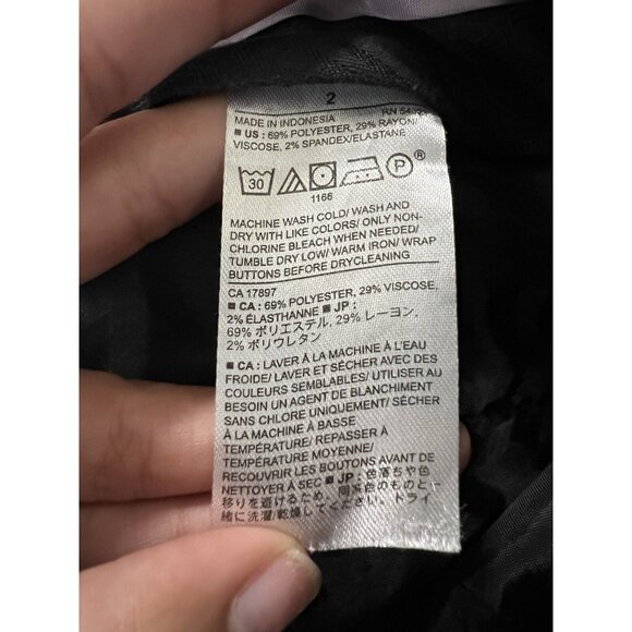 Banana Republic Dress Pants Logan Curvy Fit Women Size 2‎ Black Polyester Blend - Picture 8 of 11